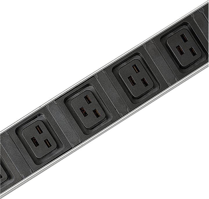 Actual product image Steffen Steckdosenleiste ALU MODULAR, 8xC19 (16A/250V) schwarz, 3m/C20 (8x, 3 m)