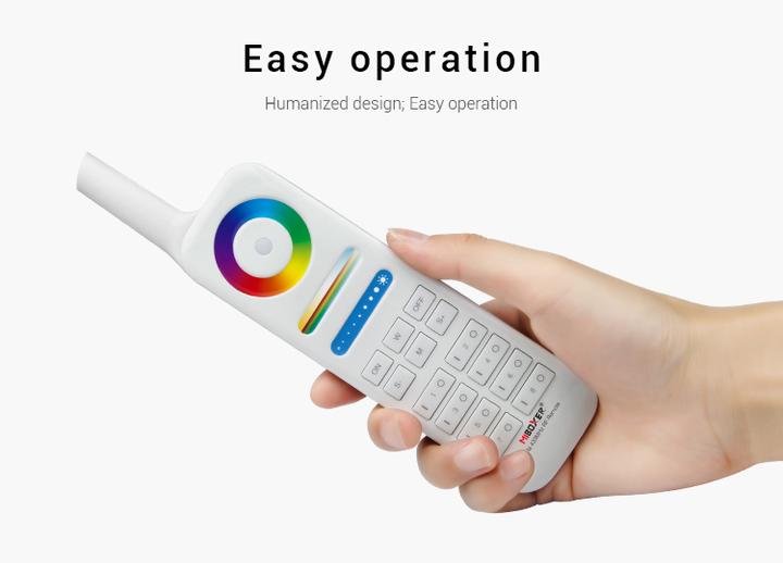Actual product image Milight 433MHz 8-zone remote control RGB+KW/WW (RGBCCT)