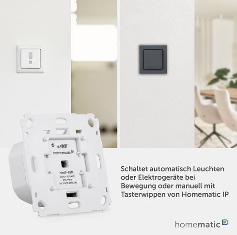 Actual product image Homematic IP Schalt-Mess-Aktor für Markenschalter (Switch actuator)