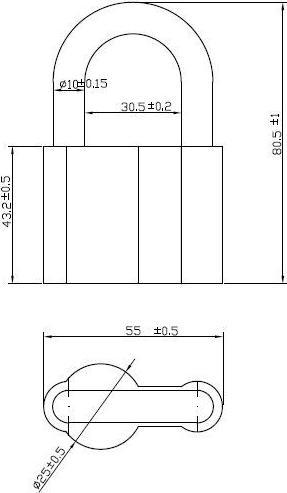 Immagine prodotto Okko LUCCHETTO AL760 60 MM ALLUMINIO 6/72