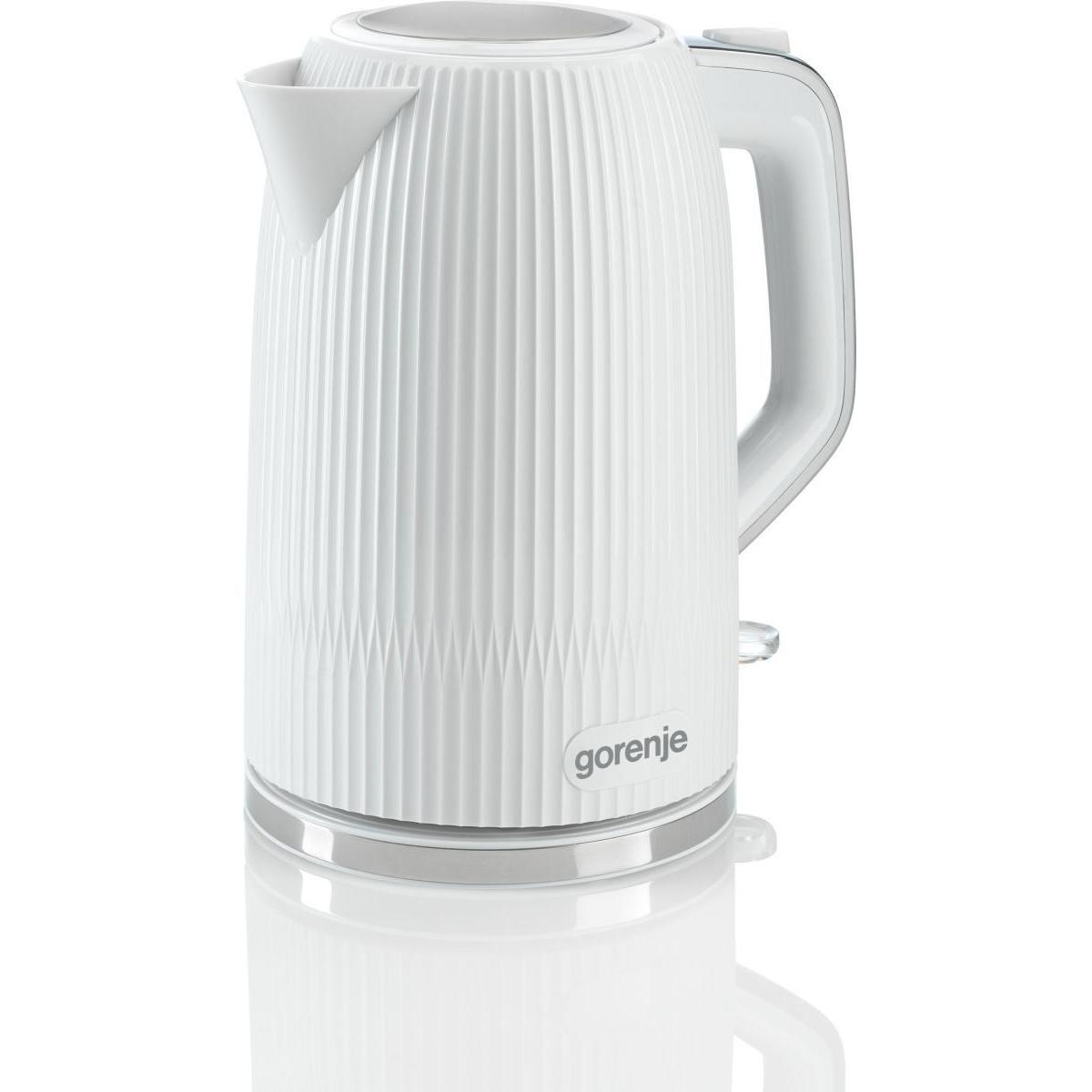 Gorenje K17DPW Kettle, Electric, Capacity 1.7 L, Power 2200 W, White, Wasserkocher, Weiss