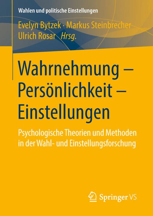Produktbild Wahrnehmung - Persönlichkeit - Einstellungen (Deutsch, 2018)