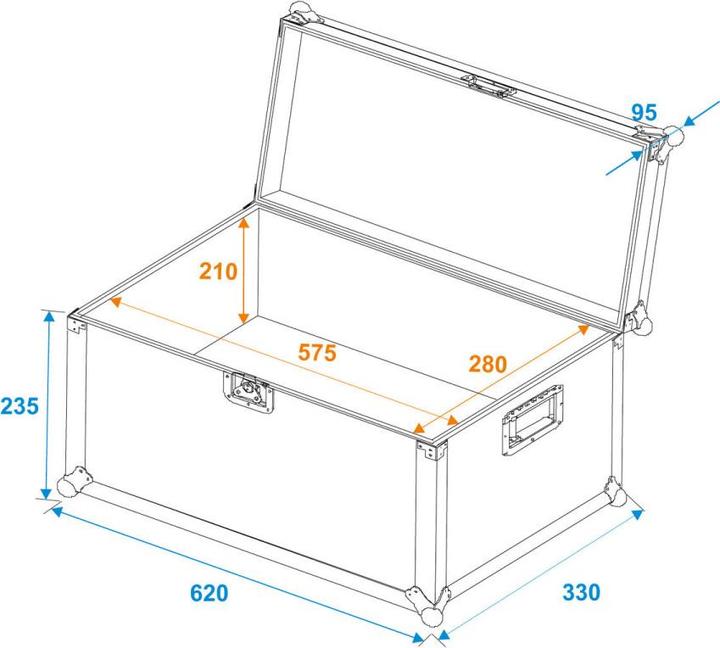 Produktbild Roadinger Universal-Transport-Case 60x30x30cm (Universal)