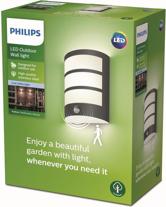 Image du produit Philips Applique murale Python (600 lm, IP44)