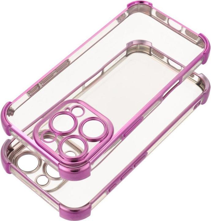Actual product image OEM Back panel cover Case ANTISHOCK ELECTRO for IPHONE 16 Pro Max pink (iPhone 16 Pro Max)