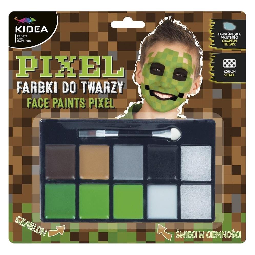 Derform, Kleuren + Verf Voor Doe-het-zelvers, Pixel-Gesichtsfarben 8 Farben Kidea