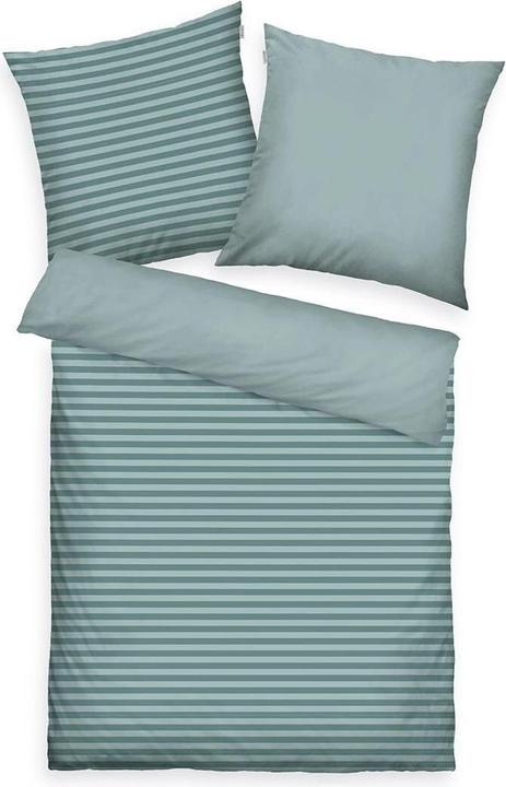 Tom Tailor Renforcé Bettwäsche schmaler Querstreifen MIG (Parure de lit, 160 x 210 cm + 65 x 100 cm)