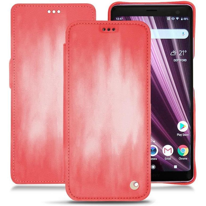 Thumbnail - Noreve Lederschutzhülle horizontal (Sony Xperia XZ3), Smartphone Hülle, Rosa