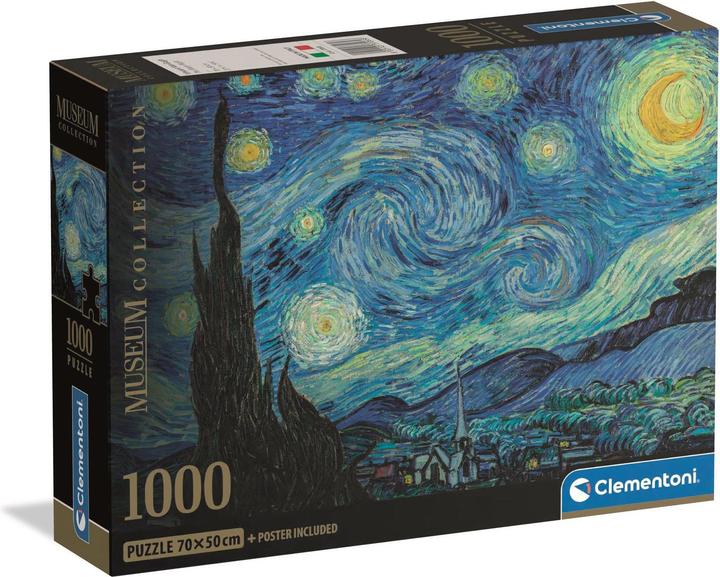 Clementoni Puzzle 1000 Museo Van Gogh, La notte stellata (1000 pezzi)
