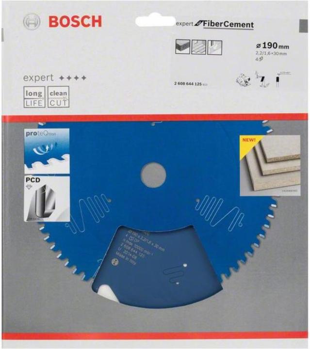 Image du produit Bosch Professional Zubehör Lame de scie circulaire Expert for Fibre Cement, 260 x 30 x 2,4 mm, 6