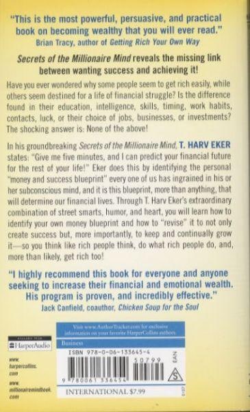 Produktbild Secrets of the Millionaire Mind (Englisch, Eker T. Harv, 2007)