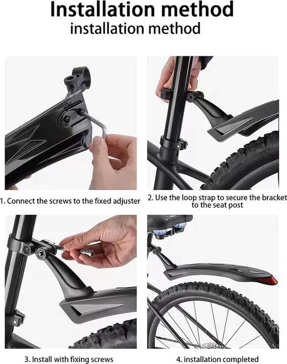 Produktbild Cbx Universal Fahrrad Schutzblech Set mit Reflektor (Schutzblech Set)