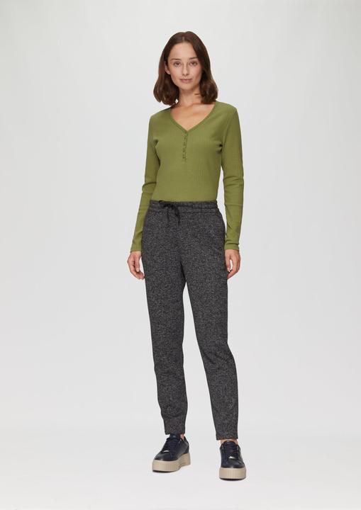Produktbild S.Oliver T-Shirt Stretchiges Longsleeve mit Henleyausschnitt (46)