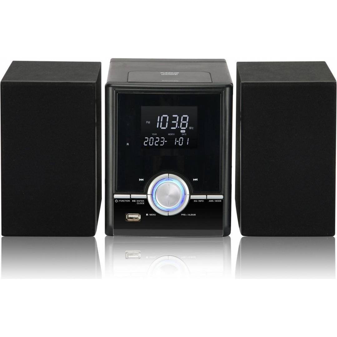 NoName JOWISZ BT CD USB Tower schwarz (Bluetooth, Lettore CD), Impianto stereo, Nero