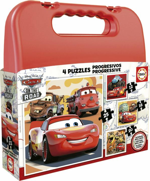Produktbild Educa Παζλ Progressive Cars 12+16+20+25 Case EDU19677 (73 Teile)