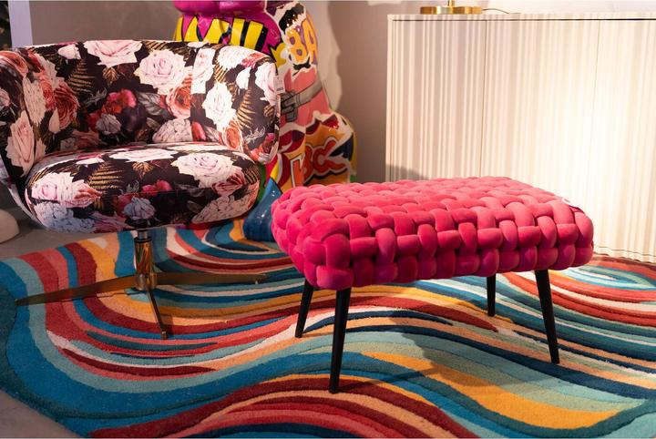 Produktbild Kare Design Bank Weave Pink 66cm