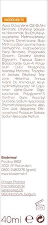 Actual product image Bioderma Biodermal Sunscreen - Anti Age Sun Cream For The Face - Spf 30 - 40ml (Suntan cream, SPF 30, 40 ml)