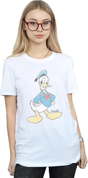 Actual product image Disney Womens/Ladies Donald Duck Classic Donald Cotton Boyfriend T-Shirt (3XL)