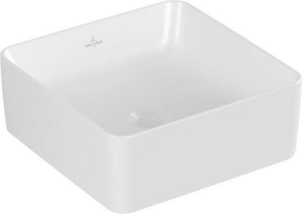 Actual product image Villeroy & Boch V&B Countertop washbasin COLLARO 380x380mm squared o HLB stone white C+ (380 mm, 380 mm)