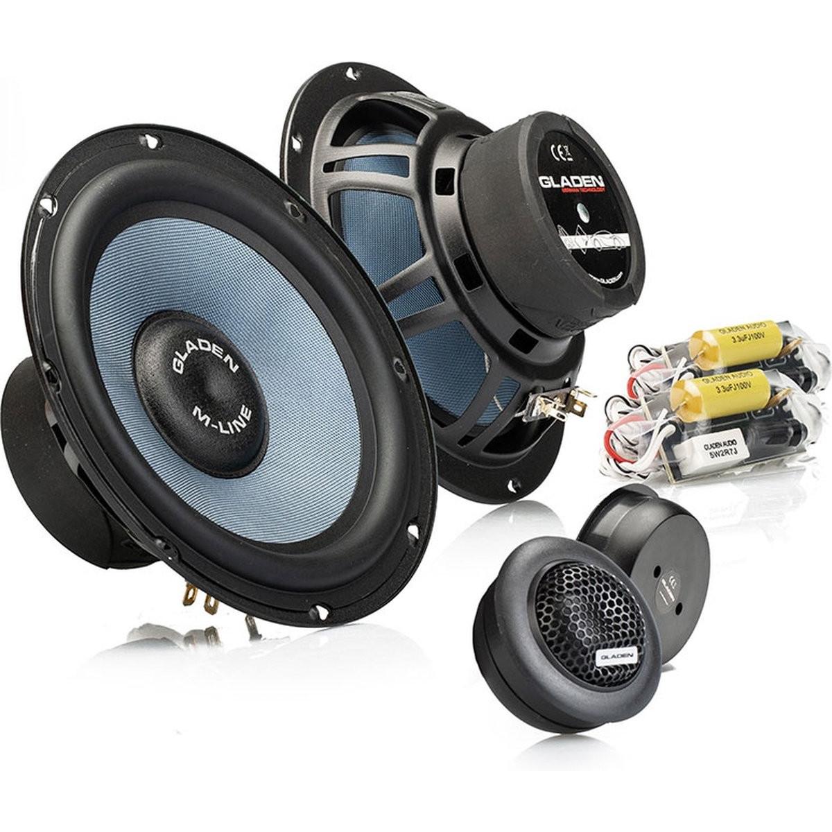 Gladen Baden Audio M165 G2 - Autolautsprecher - 16,5 cm Komposet - 2 Strassenlautsprecher - 125 Watt (125 W, 16.50 cm) (M165 g2)