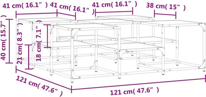 Actual product image vidaXL Couchtisch