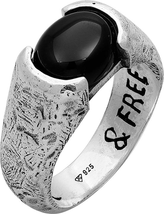 Immagine prodotto Haze & Glory Ring Liberty - Schwarzer Onyx 925 Silber (60, 925 Argento)