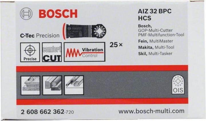 Actual product image Bosch Professional Zubehör HCS Plunge Cut Saw Blade AIZ 32 BSPC Hard Wood
