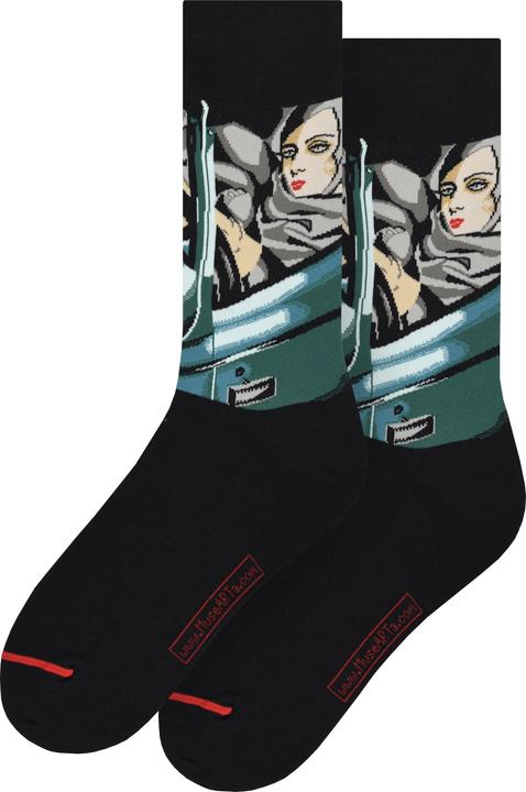 Immagine prodotto MuseARTa Calze Tamara de Lempicka - Tamara con la Bugatti verde (Confezione singola, 40 - 46)