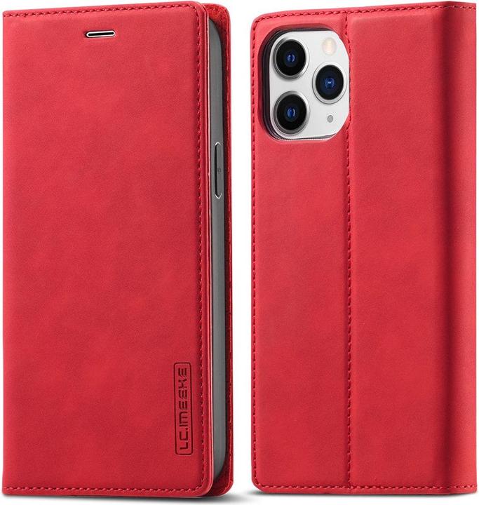 Cover-Discount iPhone 13 Pro - Stand Flip Case Hülle rot (Apple iPhone 13 Pro)