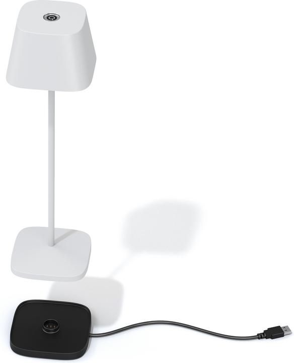 Actual product image Enne Interior Bella Rechargeable Table Lamp, white