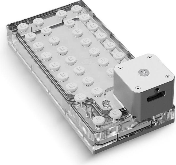 Produktbild EKWB EK-QuantumX Loophole Distroplate D5 PWM - silber