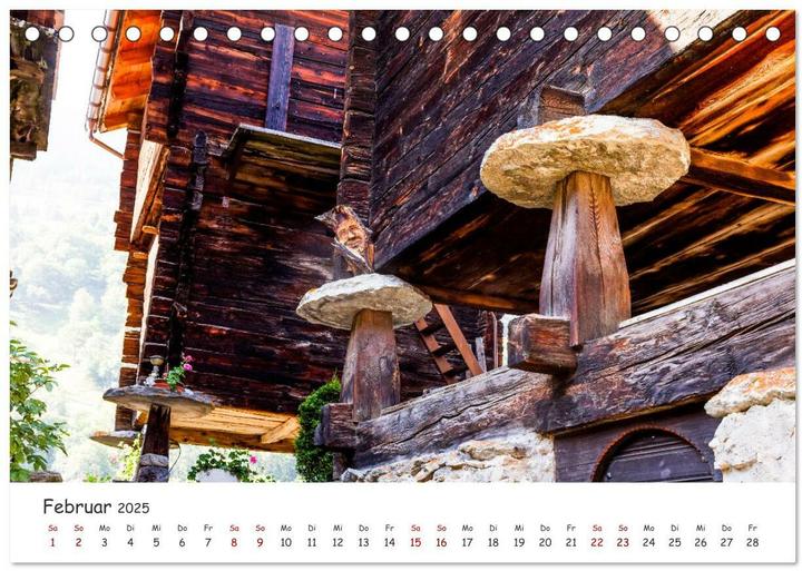 Produktbild Der Kanton Wallis - einfach liebenswert (Tischkalender 2025 DIN A5 quer), Monatskalend (A5, Deutsch)