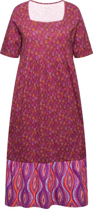 Produktbild Ulla Popken Jerseykleid, Mustermix, Carree-Ausschnitt, Halbarm (58)