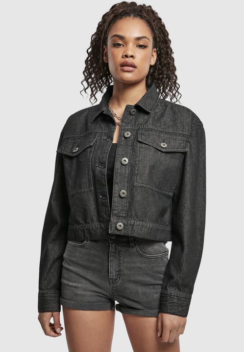 Actual product image Urban Classics Ladies Short Oversized Denim Jacket (L)