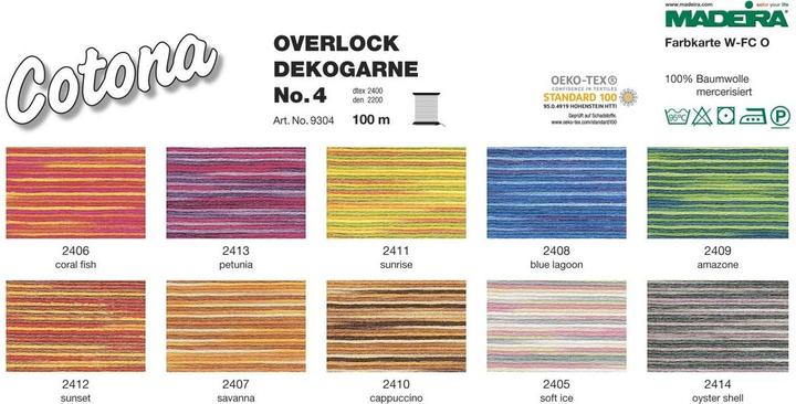 Actual product image Madeira Cotona 4 Multicolor (100 m)