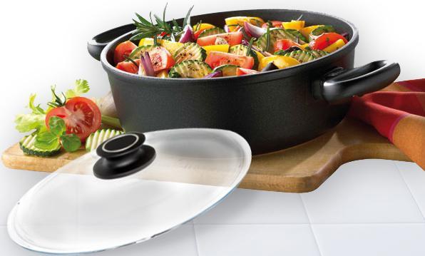 Produktbild Westfalia Schmortopf mit Glasdeckel, 24 cm, 8 cm hoch