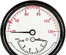 Produktbild Erik Faergemann Hydrotermometer 1/2XØ80 0-10MVS/20-120°C