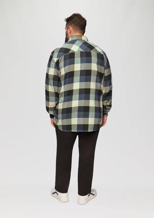 Actual product image S.Oliver Hemd Regular Fit: Kariertes Flanellhemd mit Brusttasche (4XL)