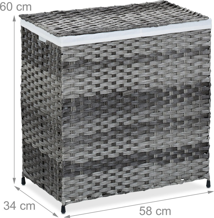 Actual product image Relaxdays Laundry basket (110 l)