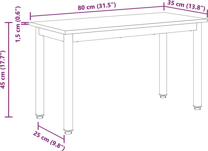 Produktbild vidaXL Bank (35 cm)
