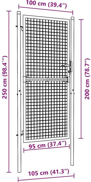 Produktbild vidaXL Gartentor