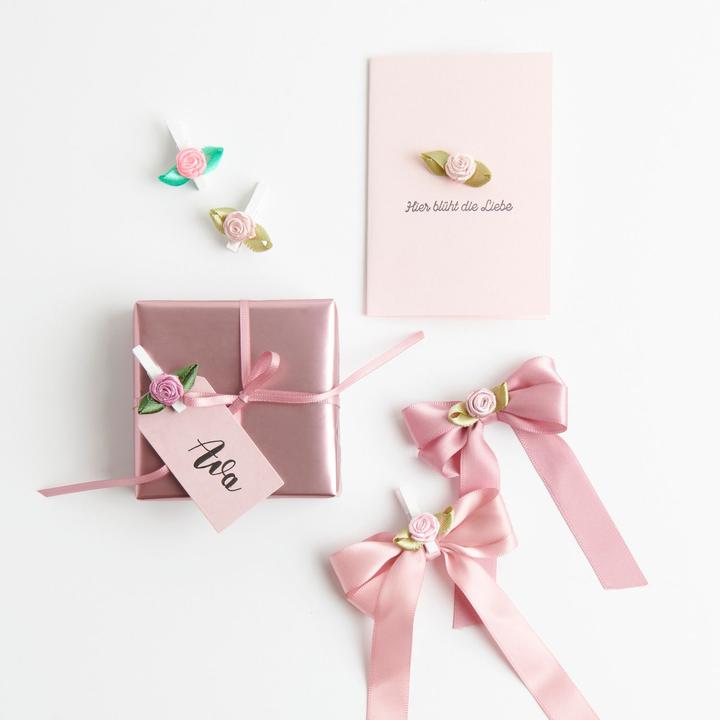 Produktbild Rico Design Geschenkpapier Metallic Rosa, Glänzend (1x)