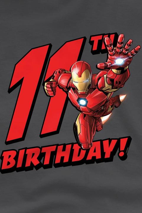 Produktbild Iron Man TShirt 11. Geburtstag (128)