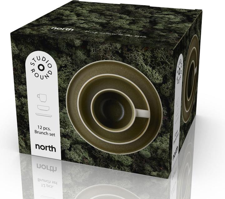 Actual product image Studio Round Speise-Service North 12-teilig, Grün (12 pcs.)