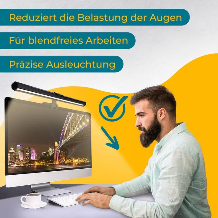 Image du produit Hermex Éclairage de l'écran Screenbar Éclairage du moniteur Éclairage du moniteur LED