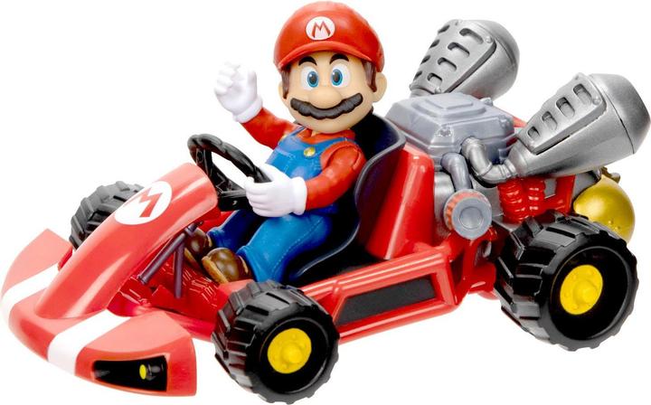 Jakks Pacific Super Mario Movie - Figure w/ Kart - Mario (6 cm) (417684)