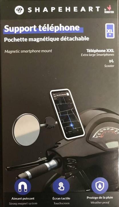 Actual product image Shapeheart Scooter cell phone holder