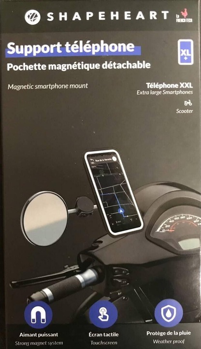 Image du produit Shapeheart Support de téléphone portable pour scooter