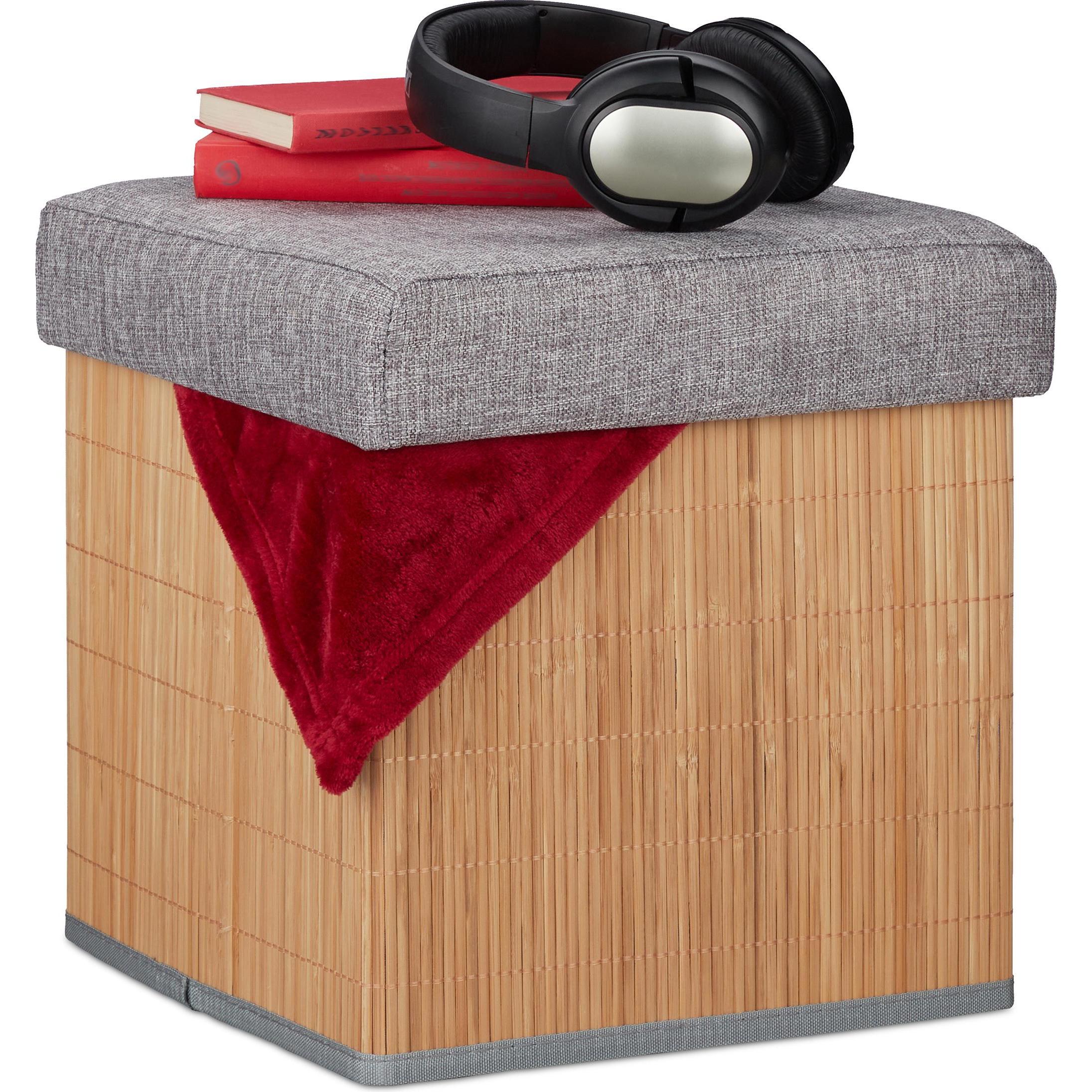 Relaxdays, Hocker + Pouf, Sitzhocker