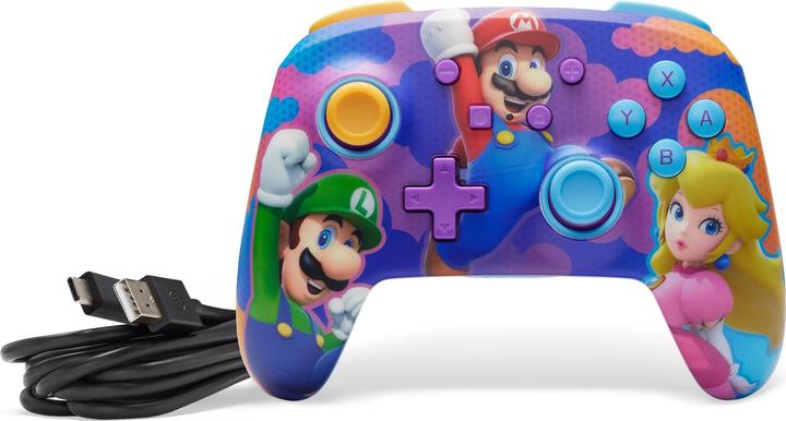 Actual product image PowerA Enhanced Wireless Controller - Colour Splash Heroes (Switch, Switch Lite, Switch OLED)